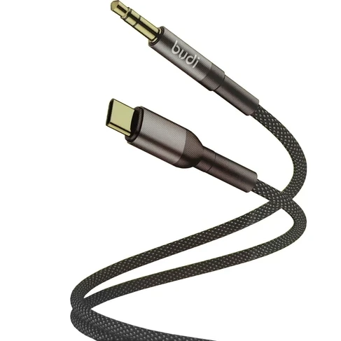 Budi DC131TX Type C to Aux Connector 1.2m Braided Cable