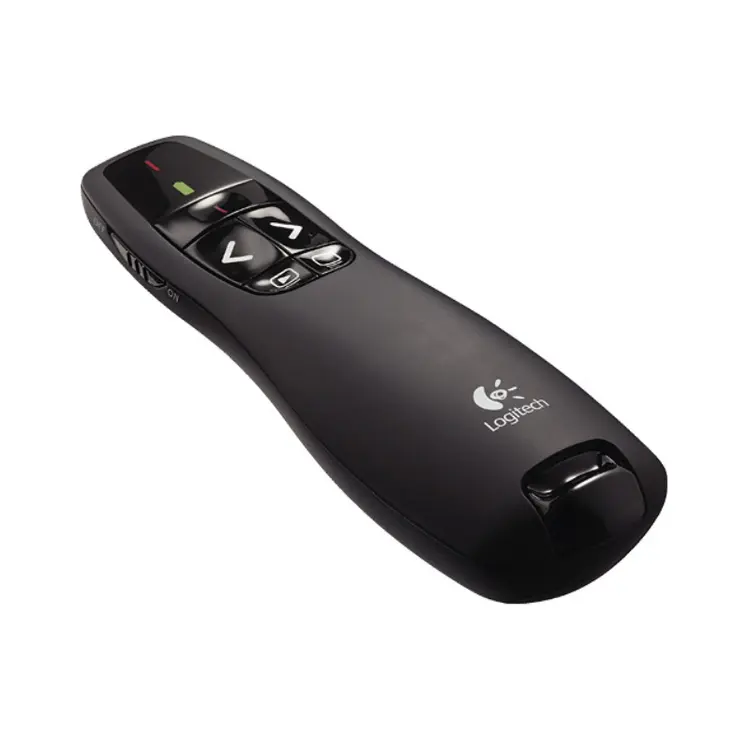 Logitech R400 Laser Presentation Remote For Basic Slide Navigation Black Pointer