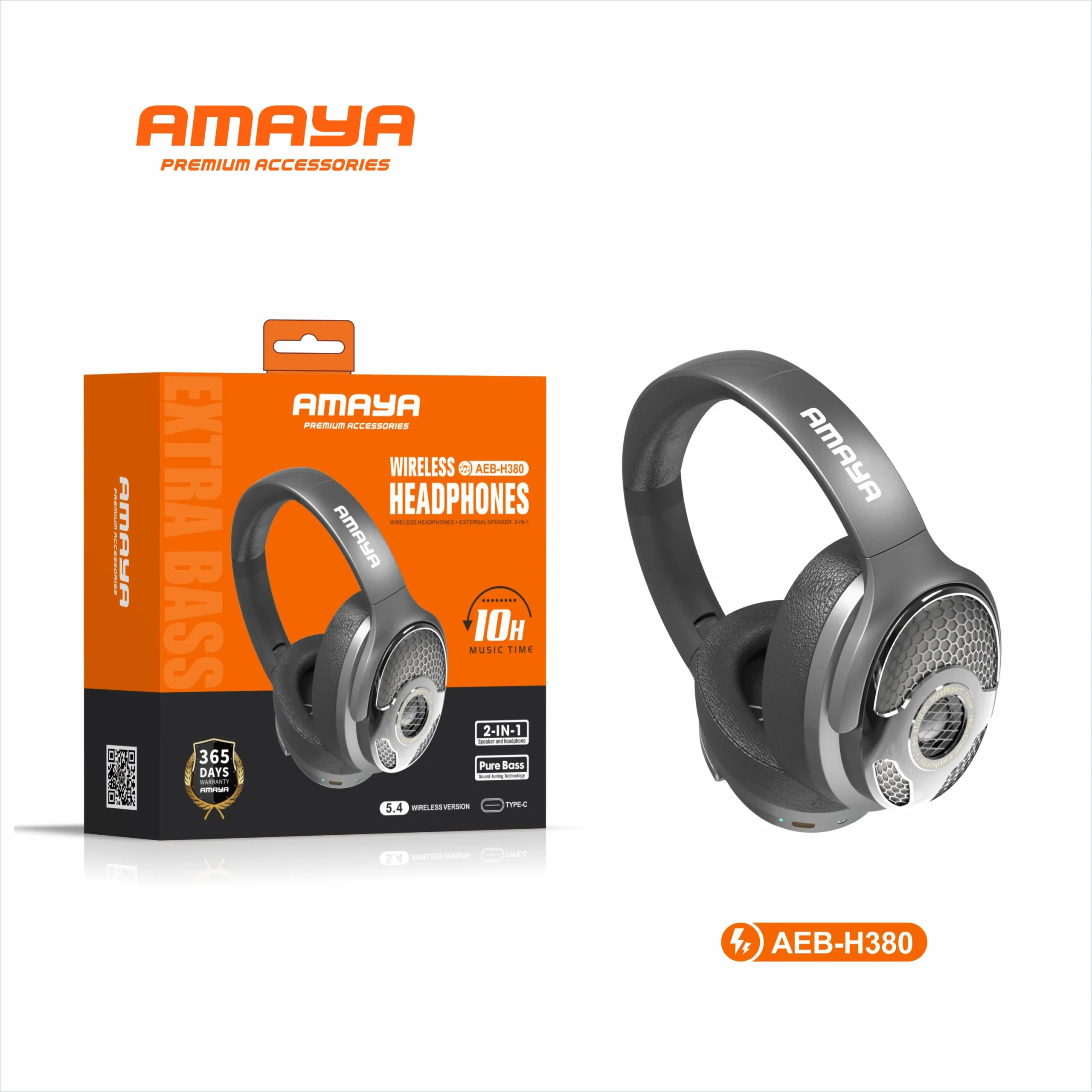 Amaya  Wireless Headphones with External Speakers AEB-H380