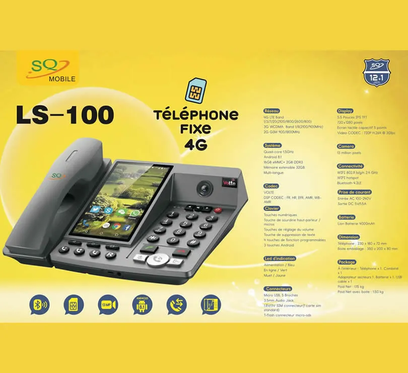SQ Mobile LS 100 Fixed Wireless Landline Phone