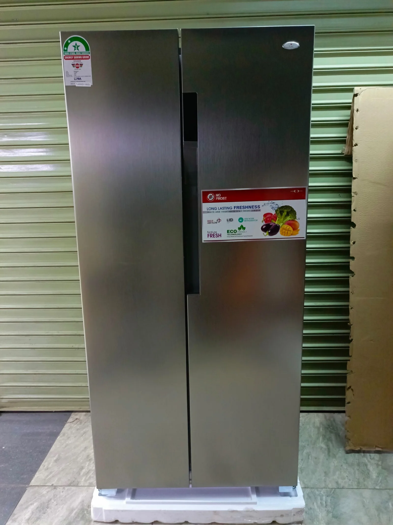 Tlac 430 Litres Side By Side No Frost Fridge- TL430W