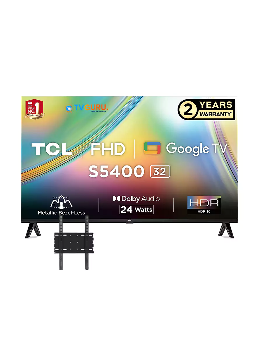 TCL 32″ S5400A (2023) FHD/HD Smart Android Frameless TV – 32S5400